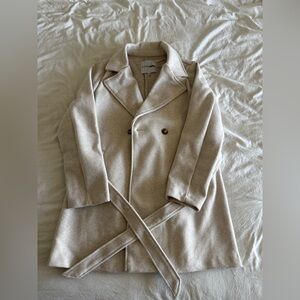 Fashion Nova Trench Coat- Ivory